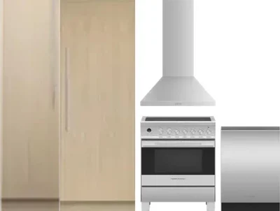 5 Piece Package Includes Refrigerator, Freezer, Range, Hood And Dishwasher